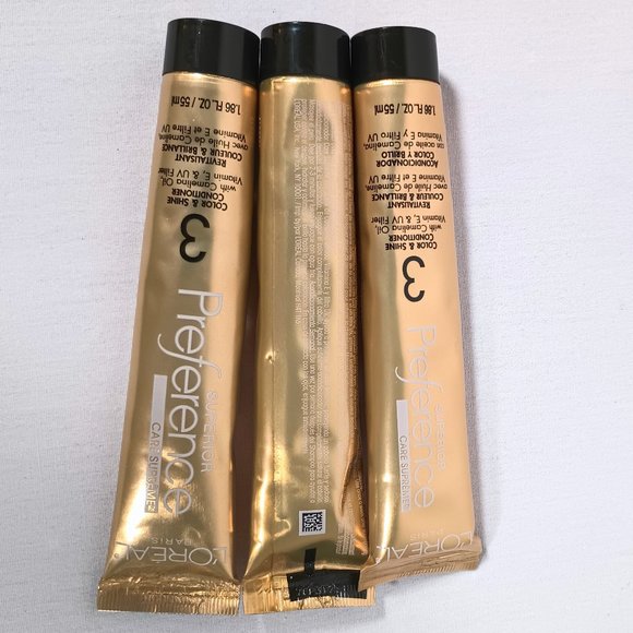 Lot of 3 L'Oreal Paris Superior Color and Shine Conditioner 3 1.86 oz 55ml NEW - Picture 3 of 3